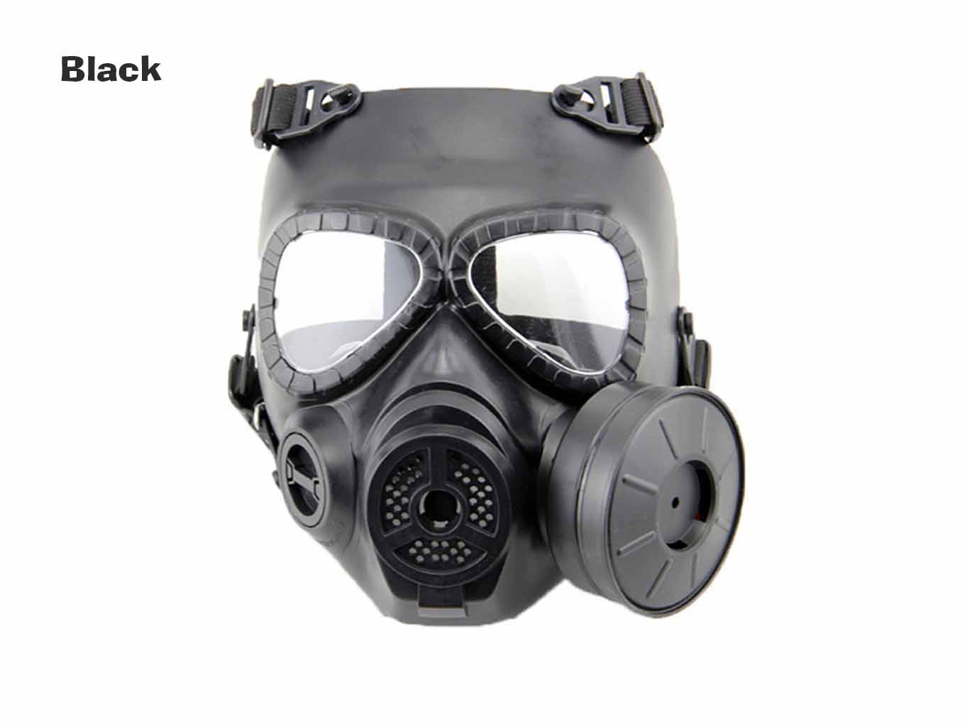 AOLS Gas Mask One-pot With Adjustable Strap for Wargame&Airsft