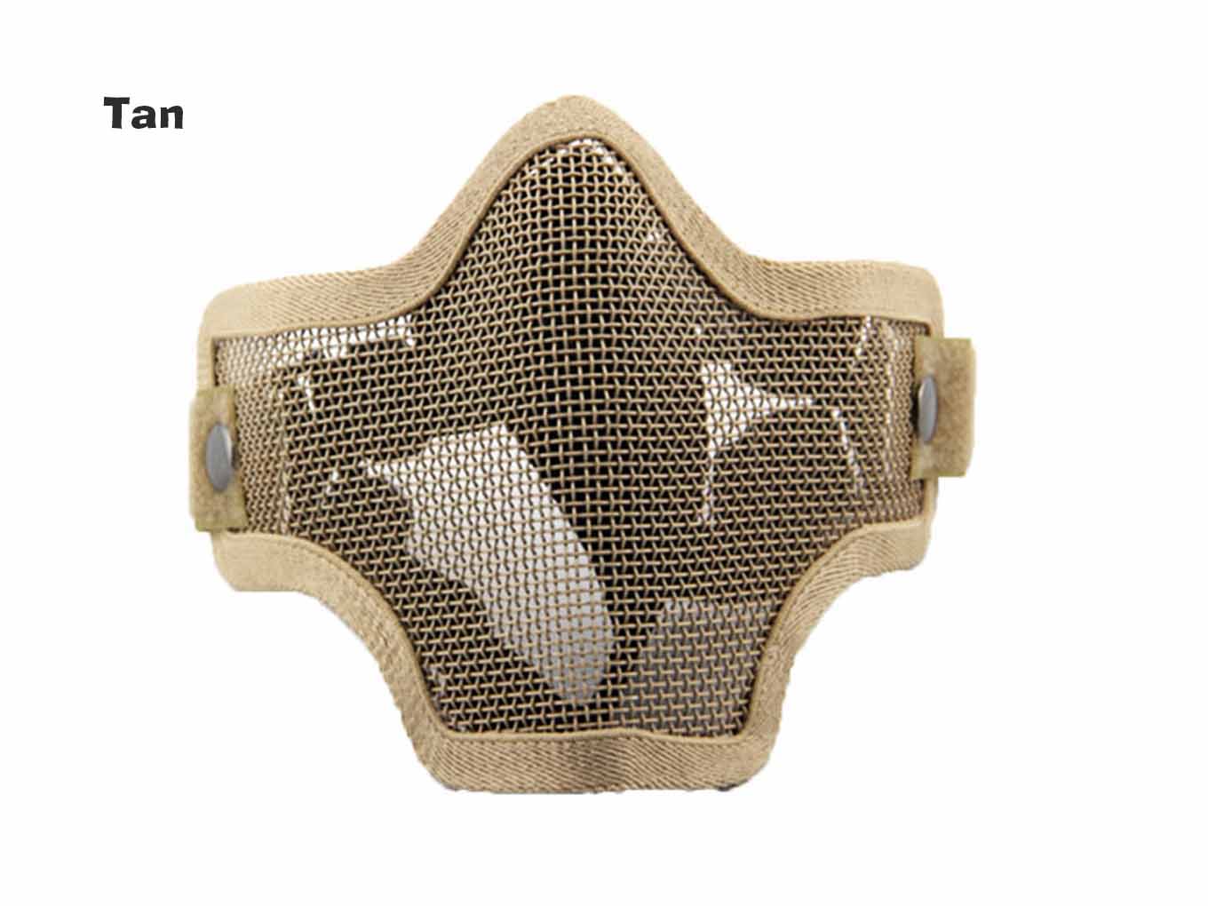 AOLS Mask Steel Mesh Lower Half Face For Paintball & Airsoft