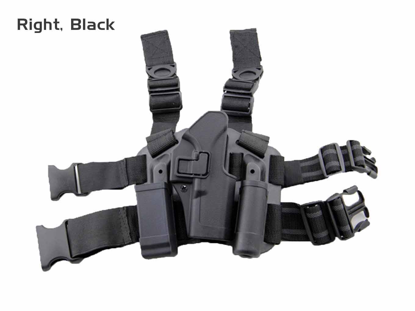 AOLS Tactical Leg Holster CQC For Glock Series Black & Tan