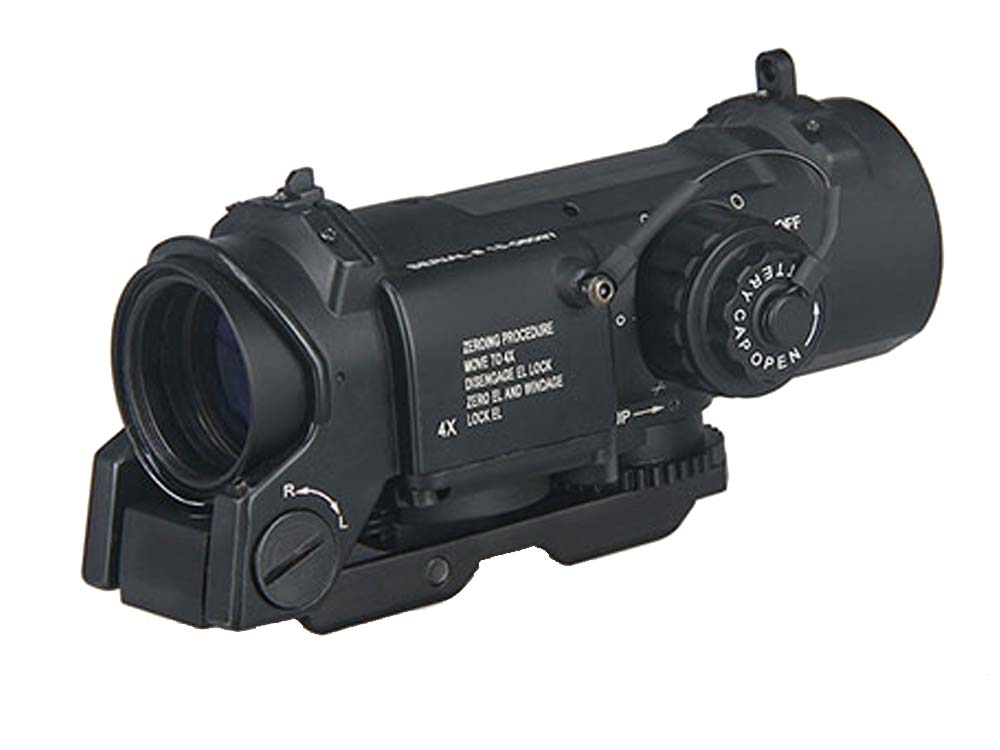 Canis Latrans 4X Rifle Scope With Red illumination