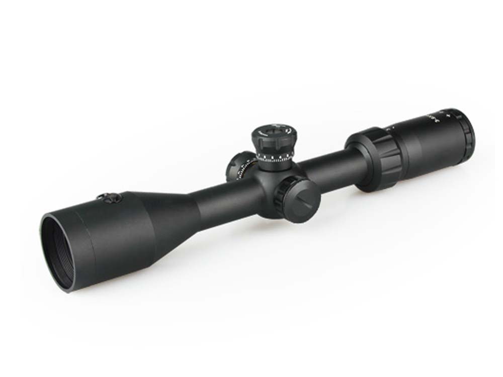 Canis Latrans 3-9x42 LE rifle scope with red laser