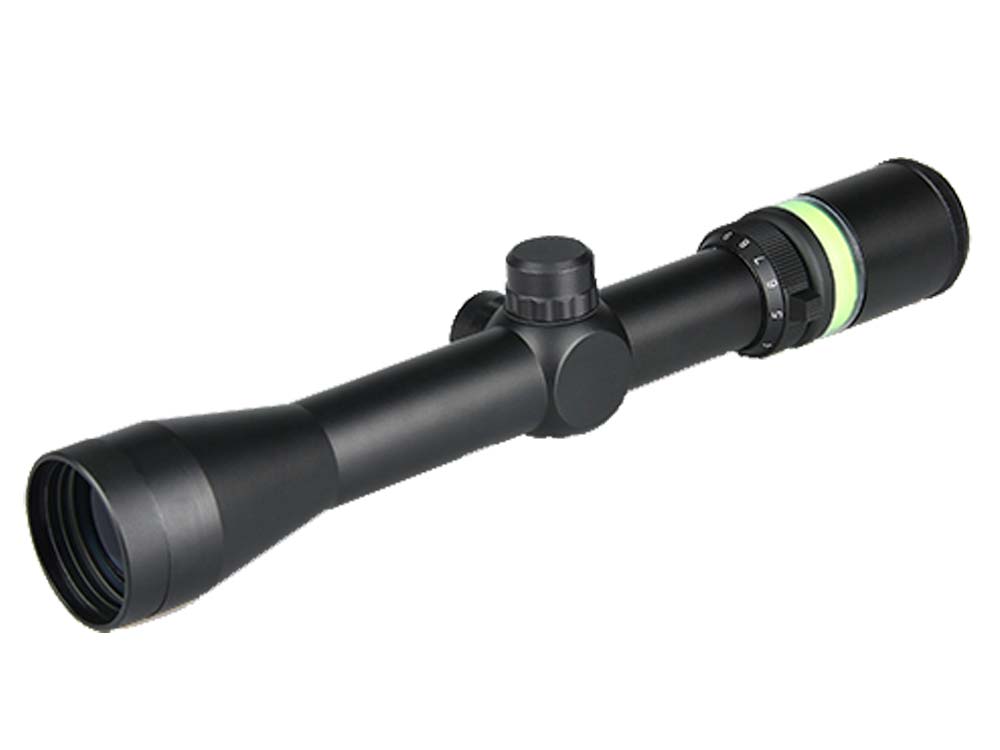 Canis Latrans 3-9x40 rifle scope with green fiber