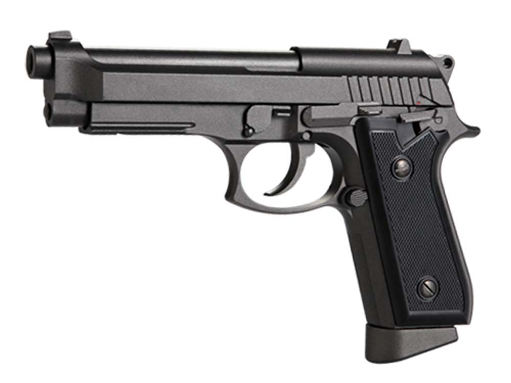 KWC Full Metal M92 Model Auto 4.5mm CO2 GBB Pistol Black