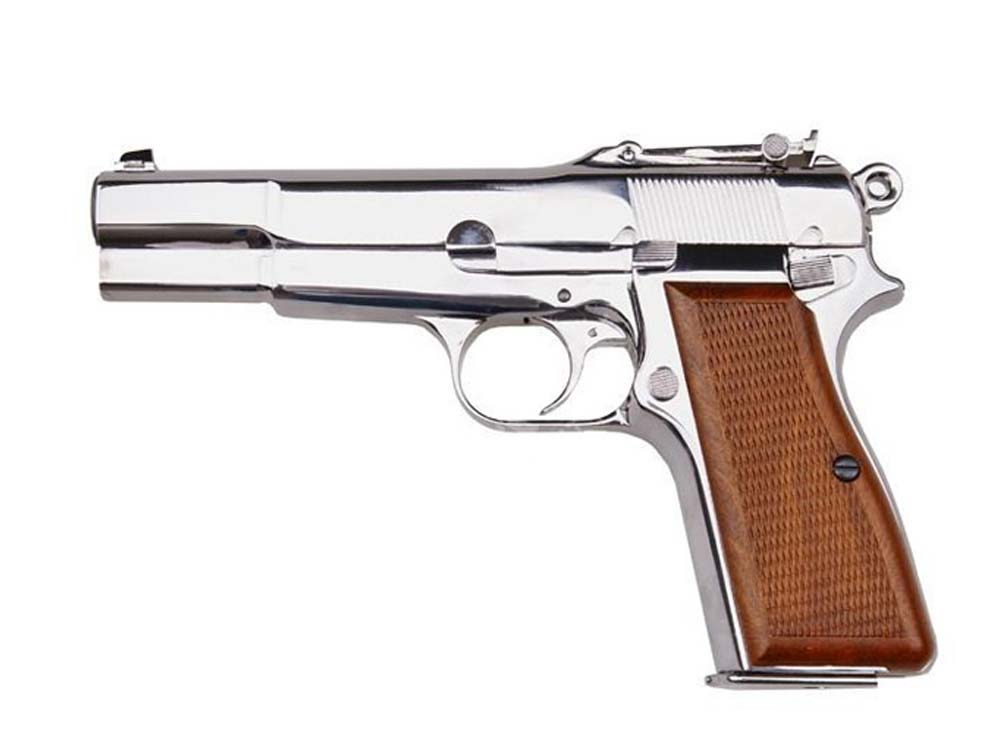 WE B002 Browning Full Metal Sliver 6mm Gas Blow Back Pistol