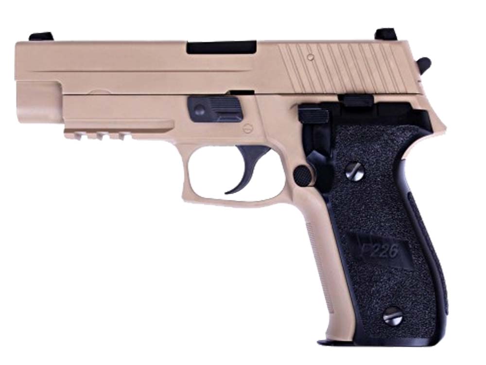 WE MK25 With Rail Tan 6mm Gas Blow Back Airsoft Pistol