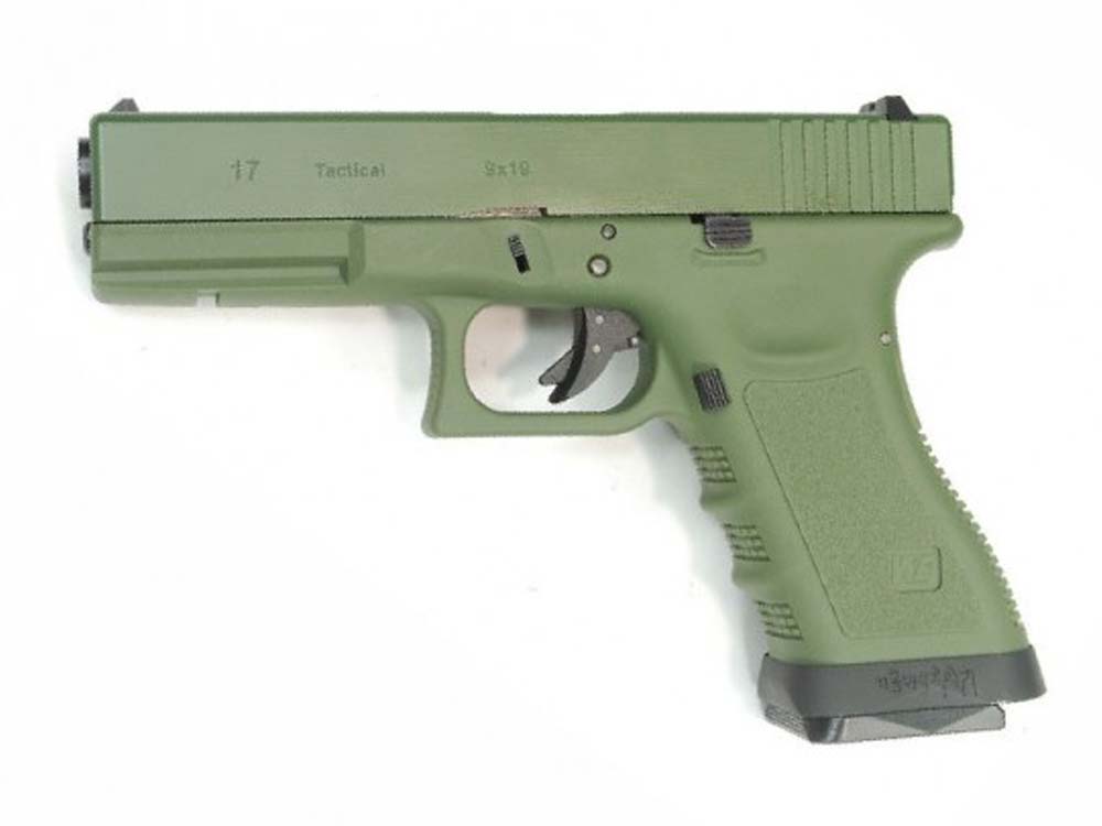 WE G17 V2 w/ magwells Ranger Green With Thumb Rest Pistol