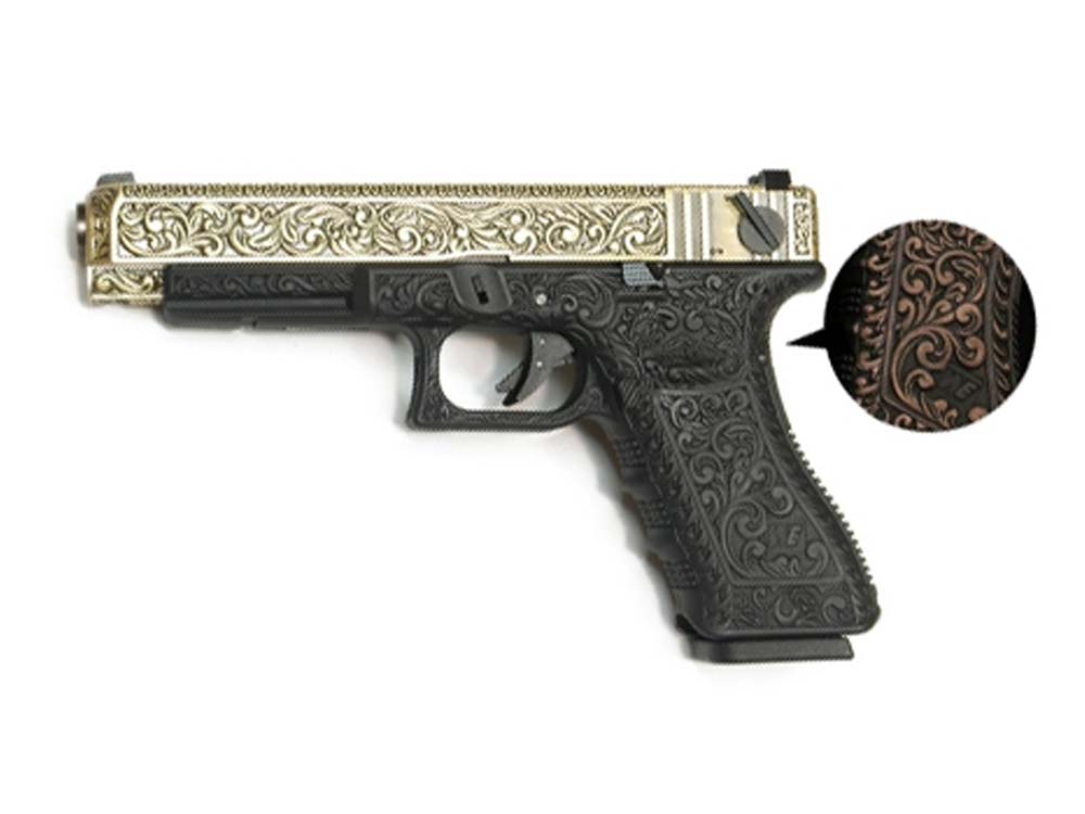 WE Aluminum Slide G35 GBB Pistol Classic Pattern w/Case,Bronze