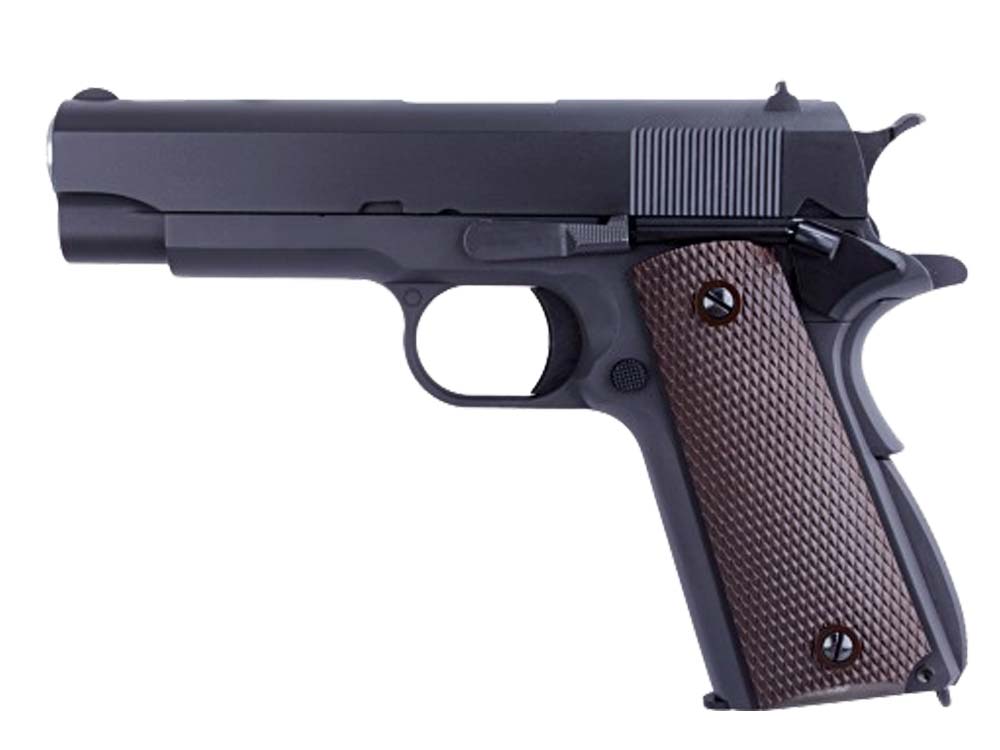 WE Full Metal M1943 GBB Pistol with 2 Magazine Black