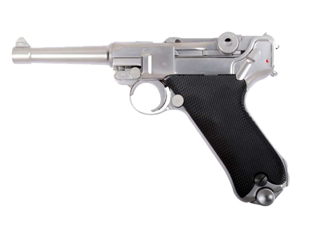 WE Luger P08 4" SV Full Metal GBB Pistol