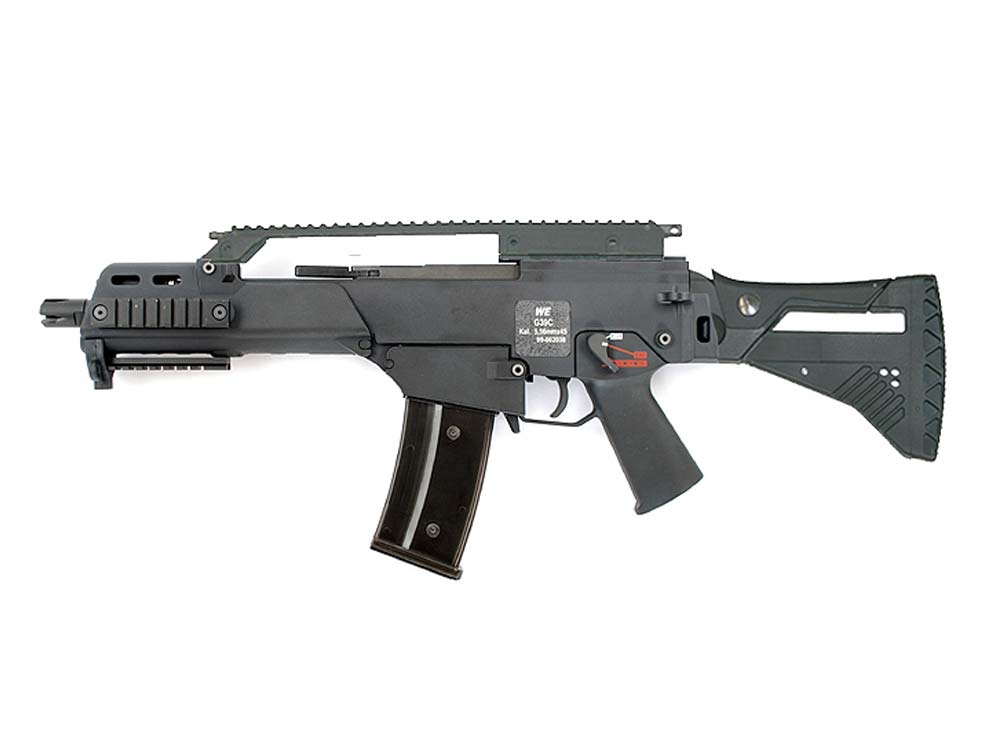 WE G39C Black Assault Rifle GBB with IDZ Stock Kit