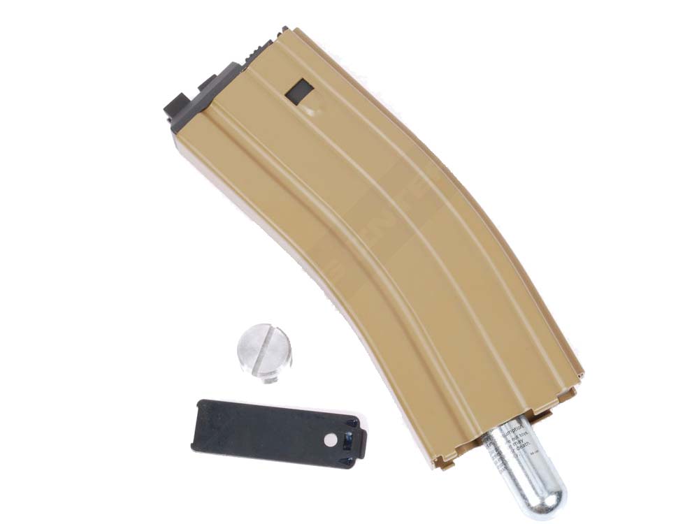 WE PDW-T Open Bolt TAN Co2 Airsoft Magazine