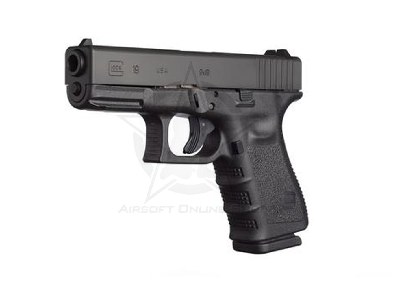 WG Full Metal Glock 19 6mm CO2 Airsoft Pistol - Black