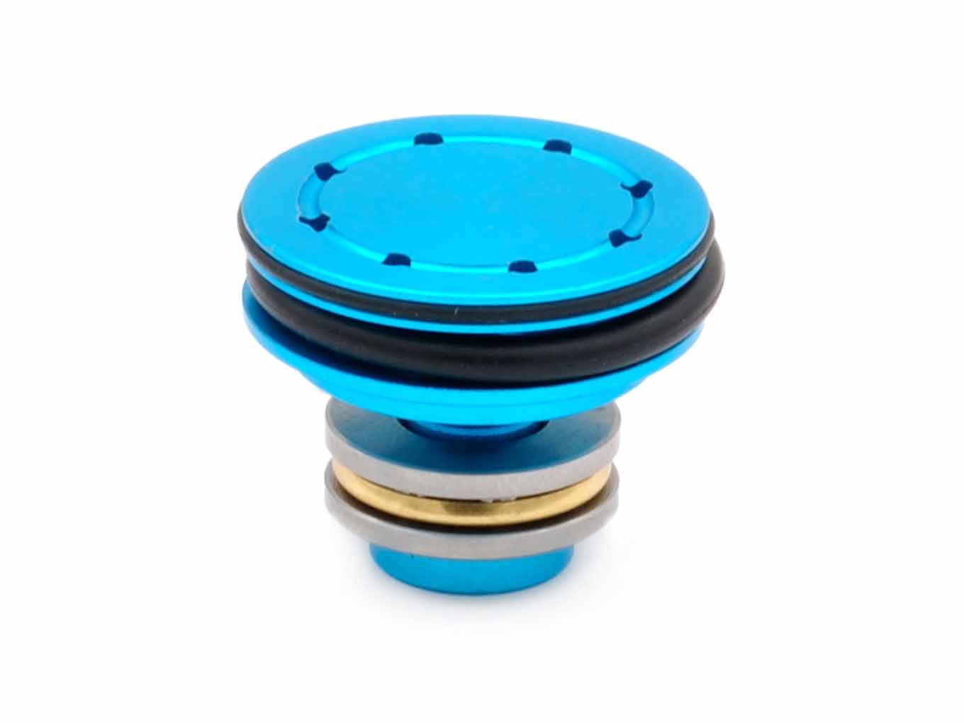 AOLS Piston Head with ball bearing Double O Ring - Blue