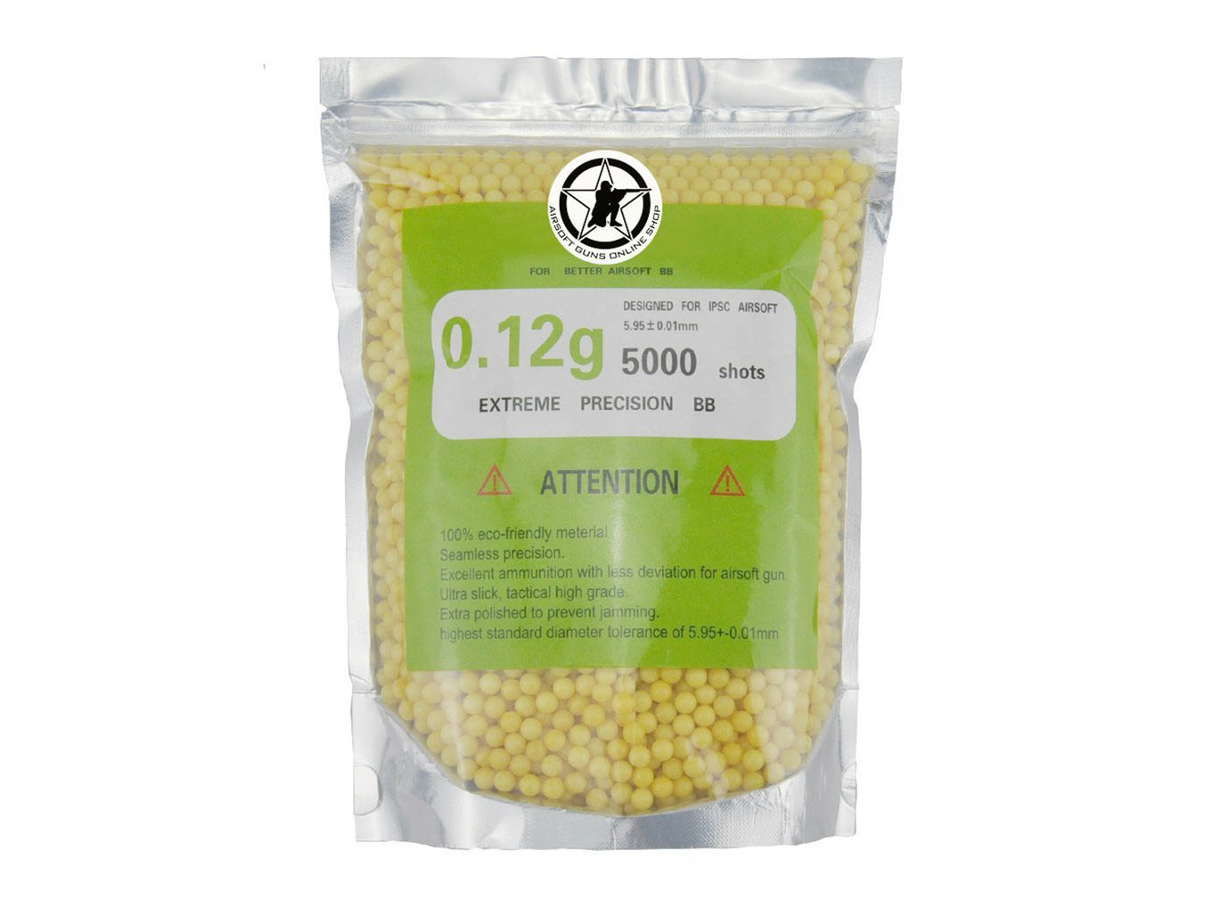 AOLS Airsoft BBs 6mm 0.12g 5000rds