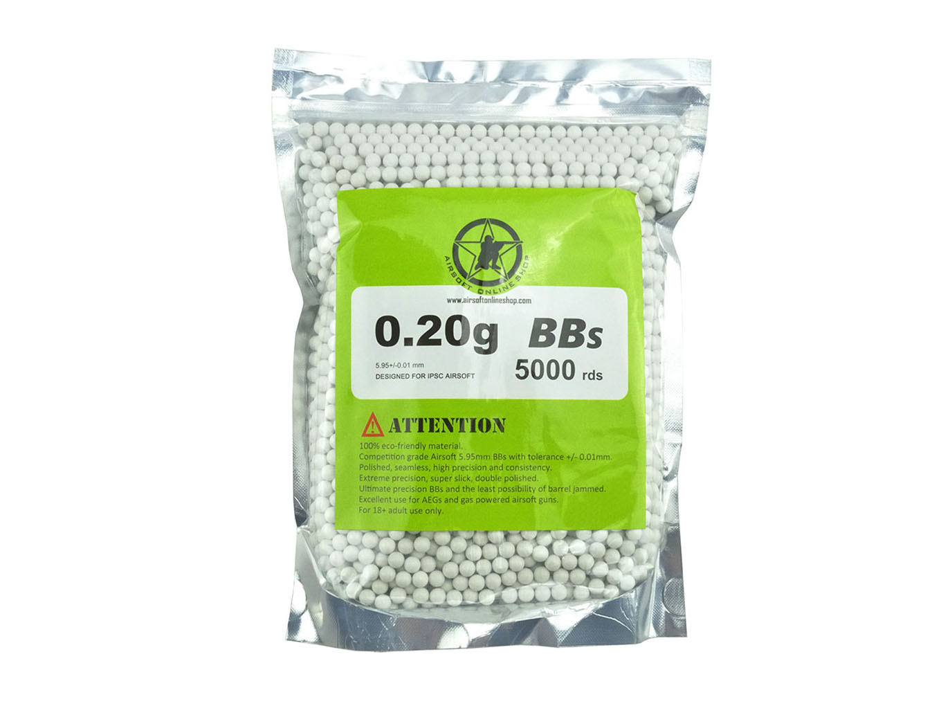 AOLS Airsoft BBs 6mm 0.20g 5000rds