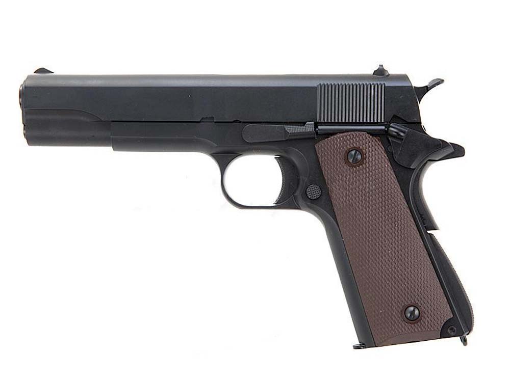 KJW Gas Full Metal M1911 Single Stack GBB Airsoft Pistol